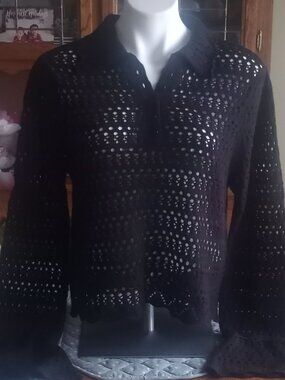 by & by Open Knit Sweater